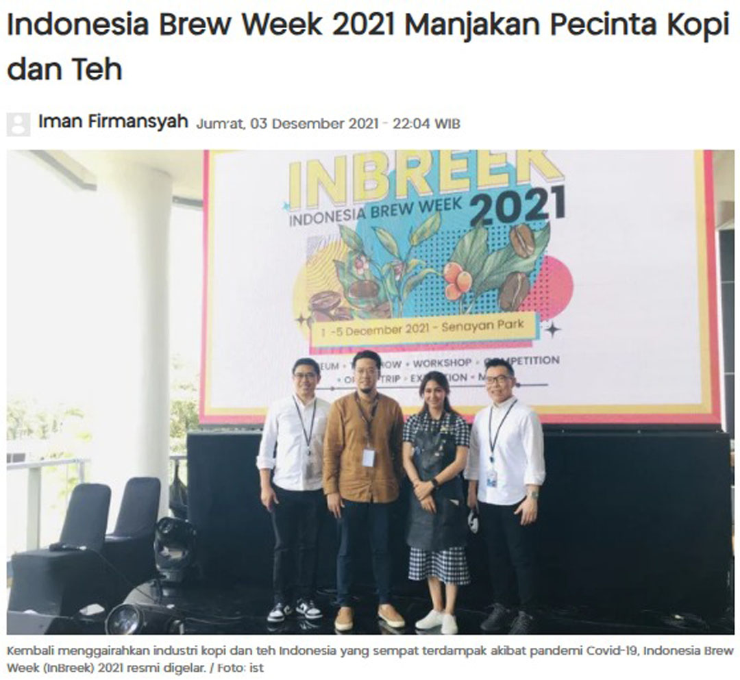 Indonesia Brew Week 2021 Manjakan Pecinta Kopi dan Teh